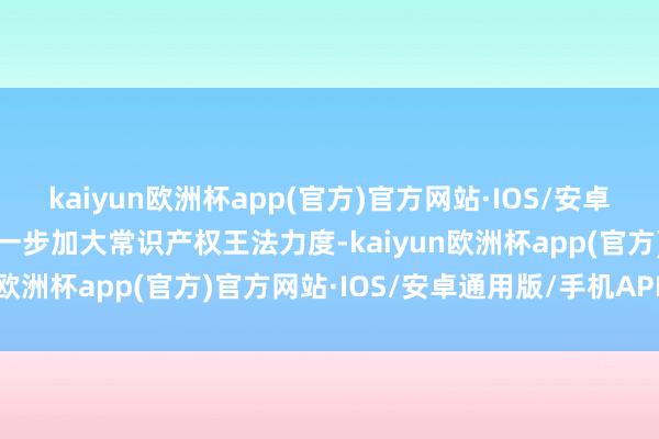 kaiyun欧洲杯app(官方)官方网站·IOS/安卓通用版/手机APP下载进一步加大常识产权王法力度-kaiyun欧洲杯app(官方)官方网站·IOS/安卓通用版/手机APP下载
